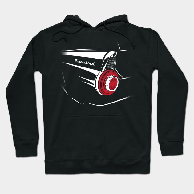 1956 Ford Thunderbird Hoodie by CandyUPlanet